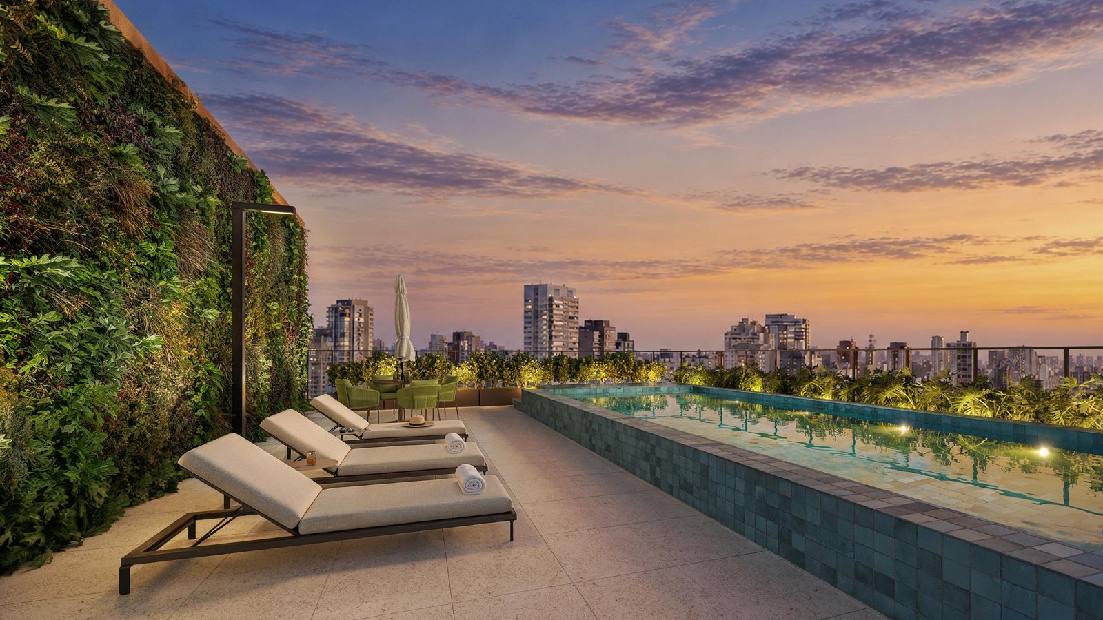 NEX ONE Galeria Jardins — Piscina com vista