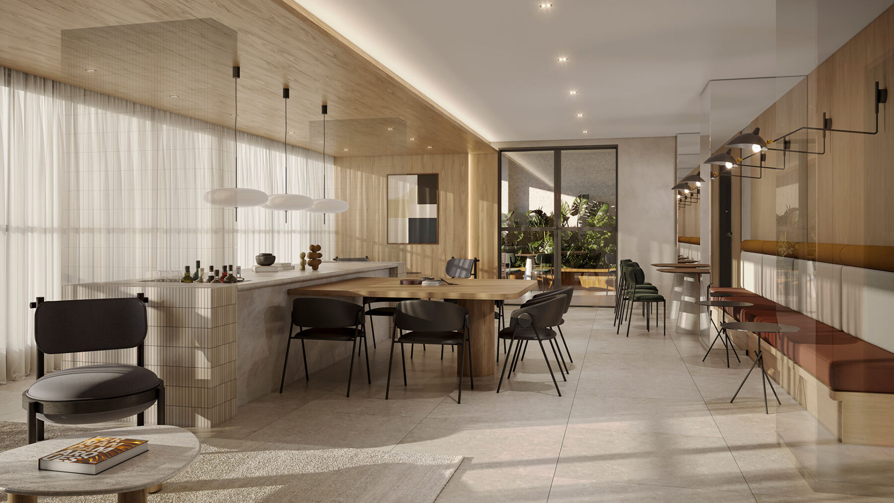 Espaço gourmet e lounge