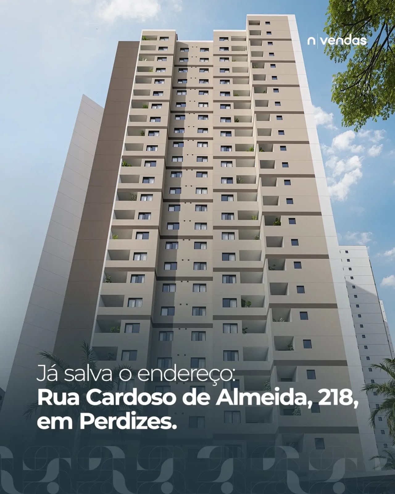 well-perdizes-fachada-cardoso-218.jpg — Fachada Well Perdizes, Rua Cardoso de Almeida 218